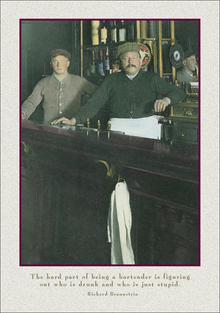 Bartender Greeting Card