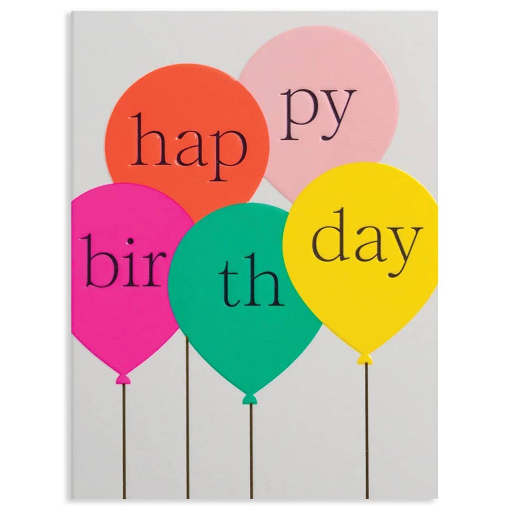 Birthday Balloons Birthday Greeting Card