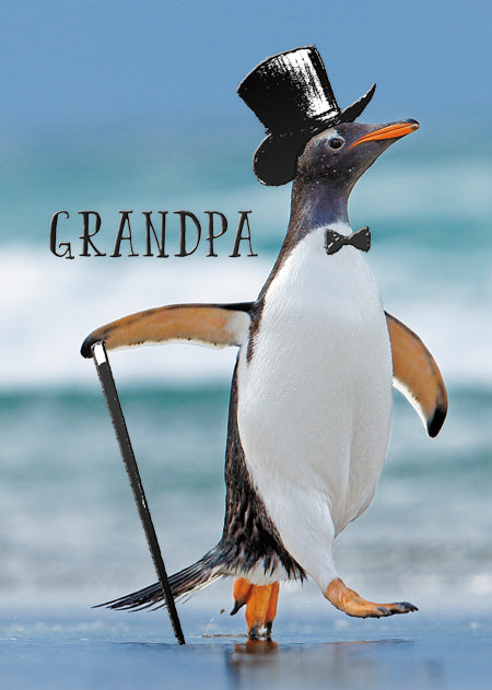 Dapper Penguin Greeting Card