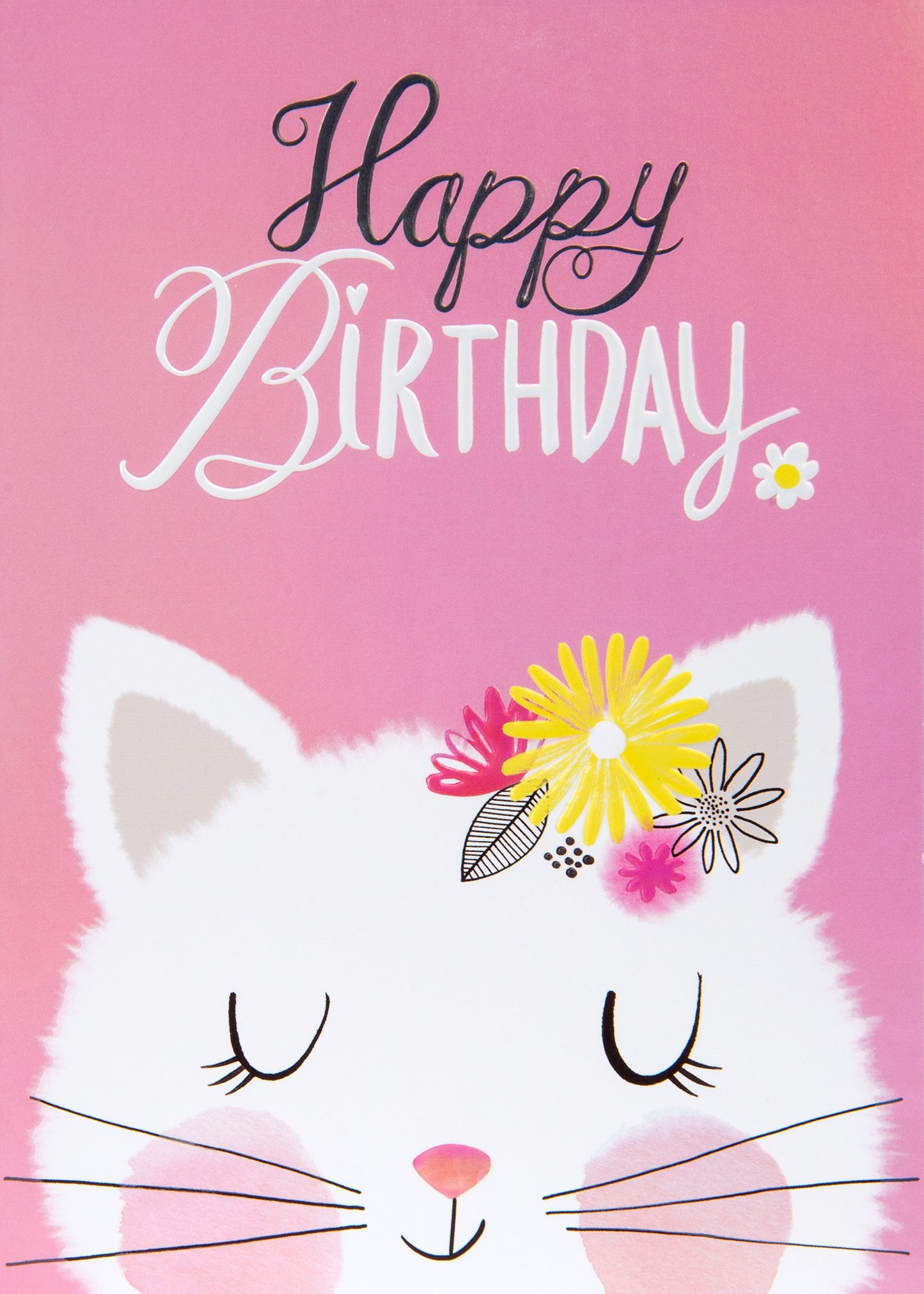 Little Kitten Birthday Greeting Card