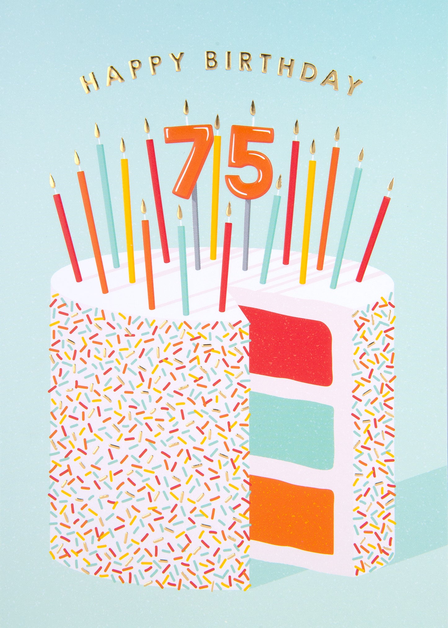 75 Cake Greeting Card