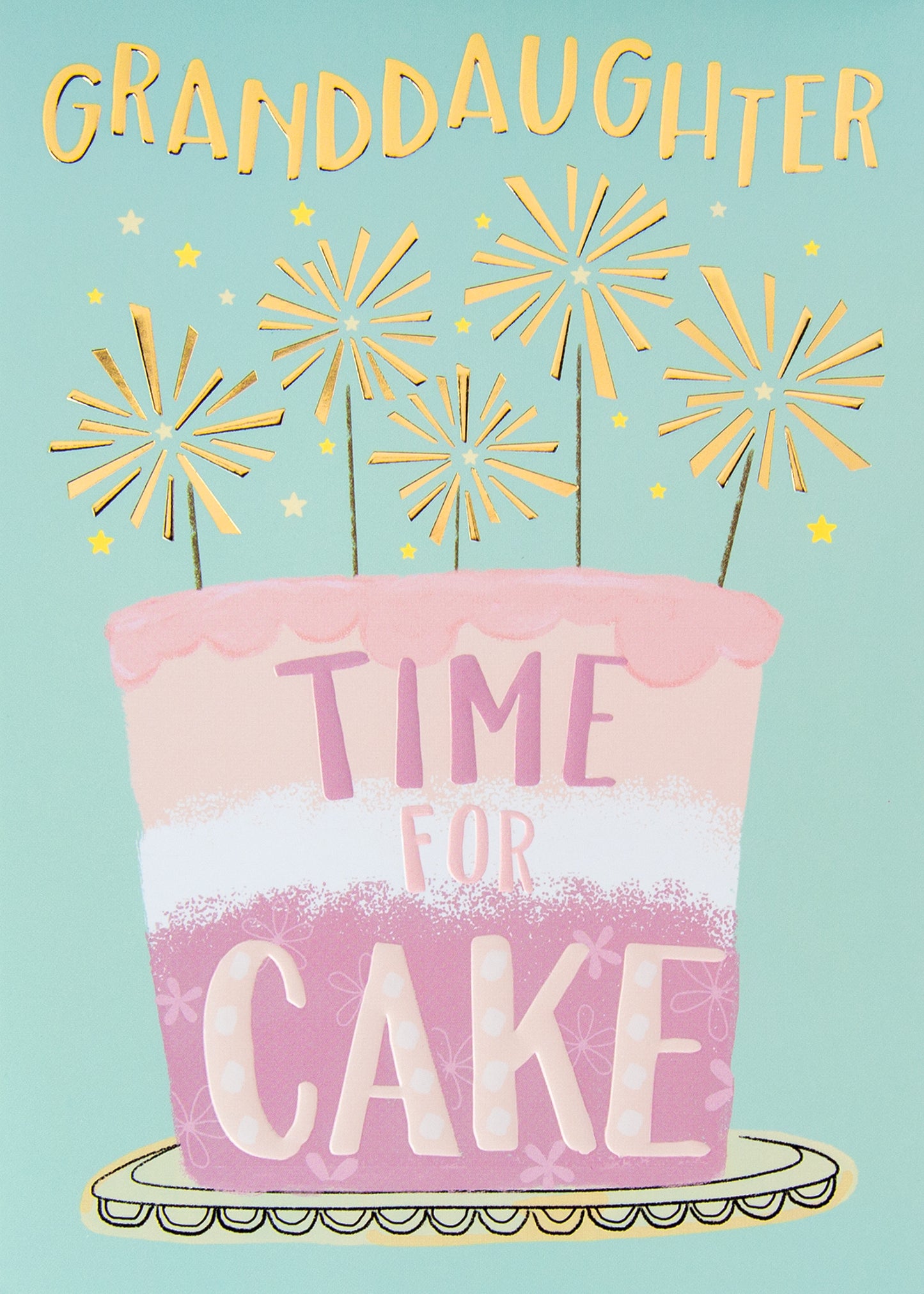 Sparkler Cake Greeting Card