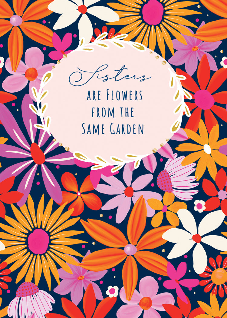 Funky Flowers Greeting Card