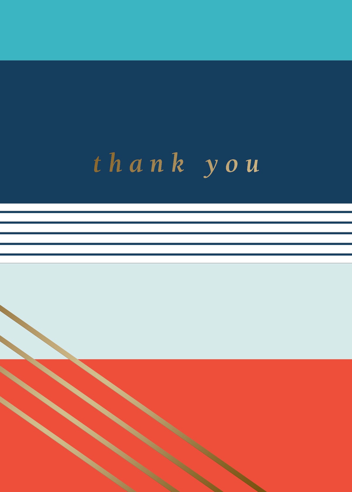 Bold Colorful Stripes Greeting Card