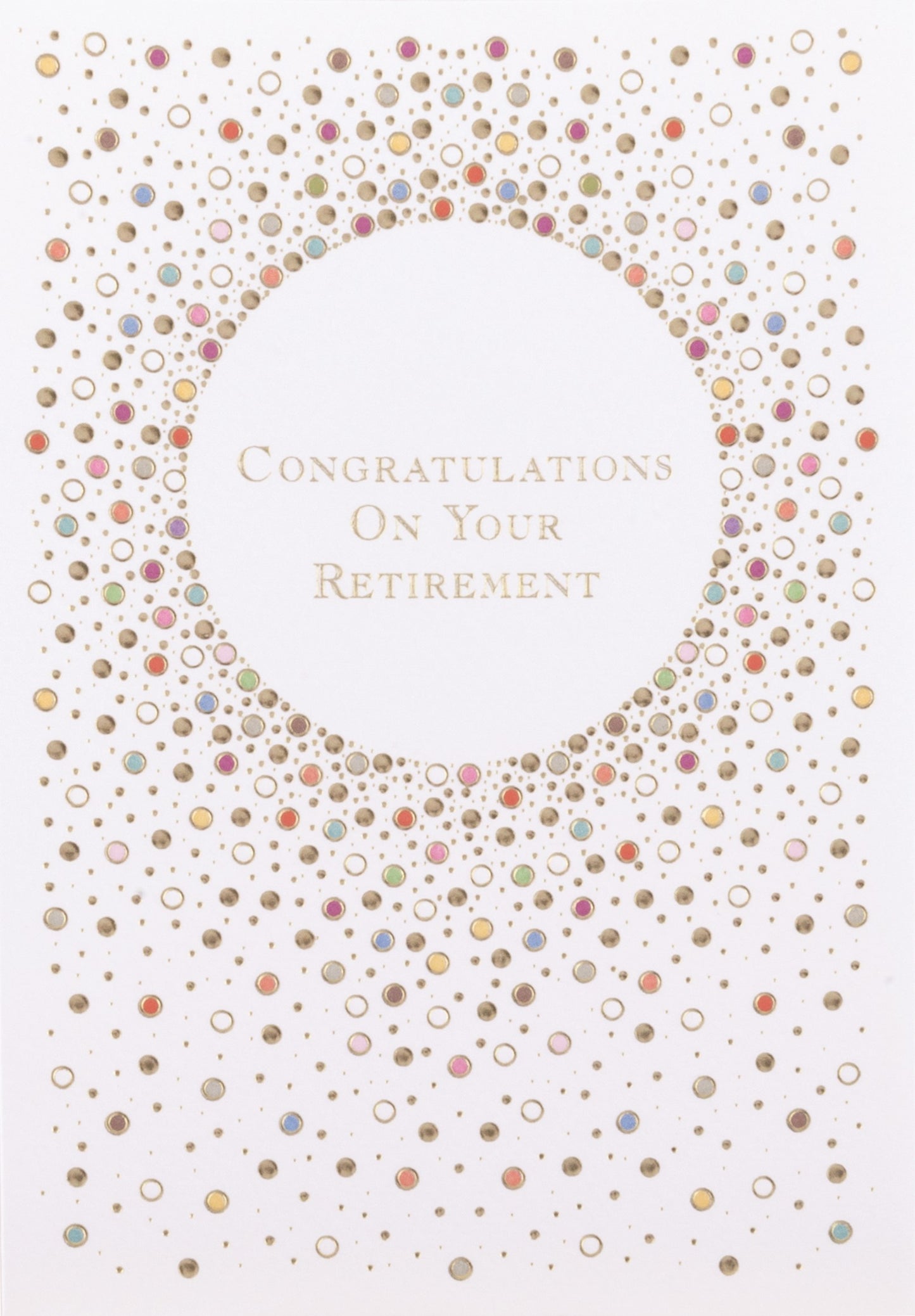 Dots For Retirement Greeting Card