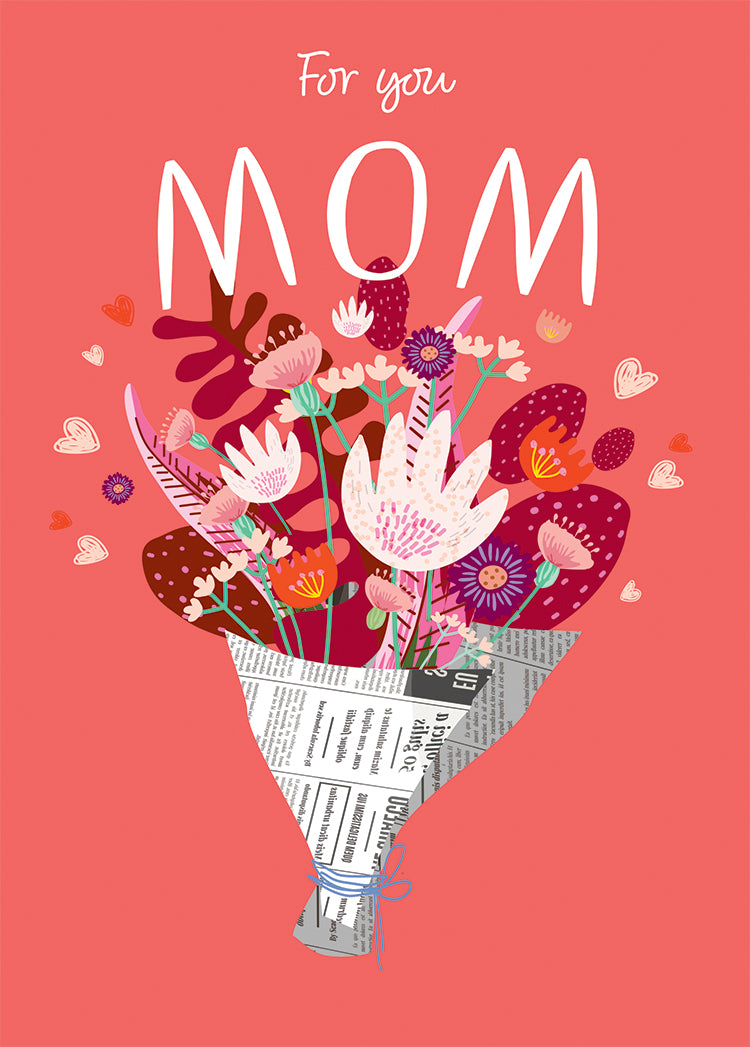 Red Bouquet Greeting Card