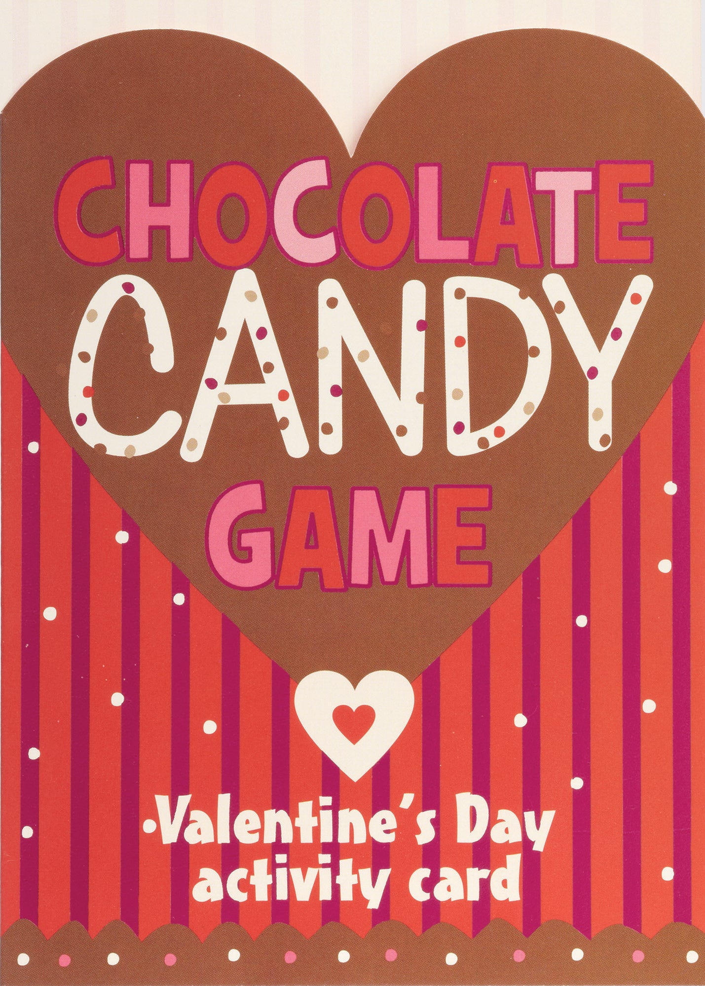 Chocolate Candy Game Greeting Card