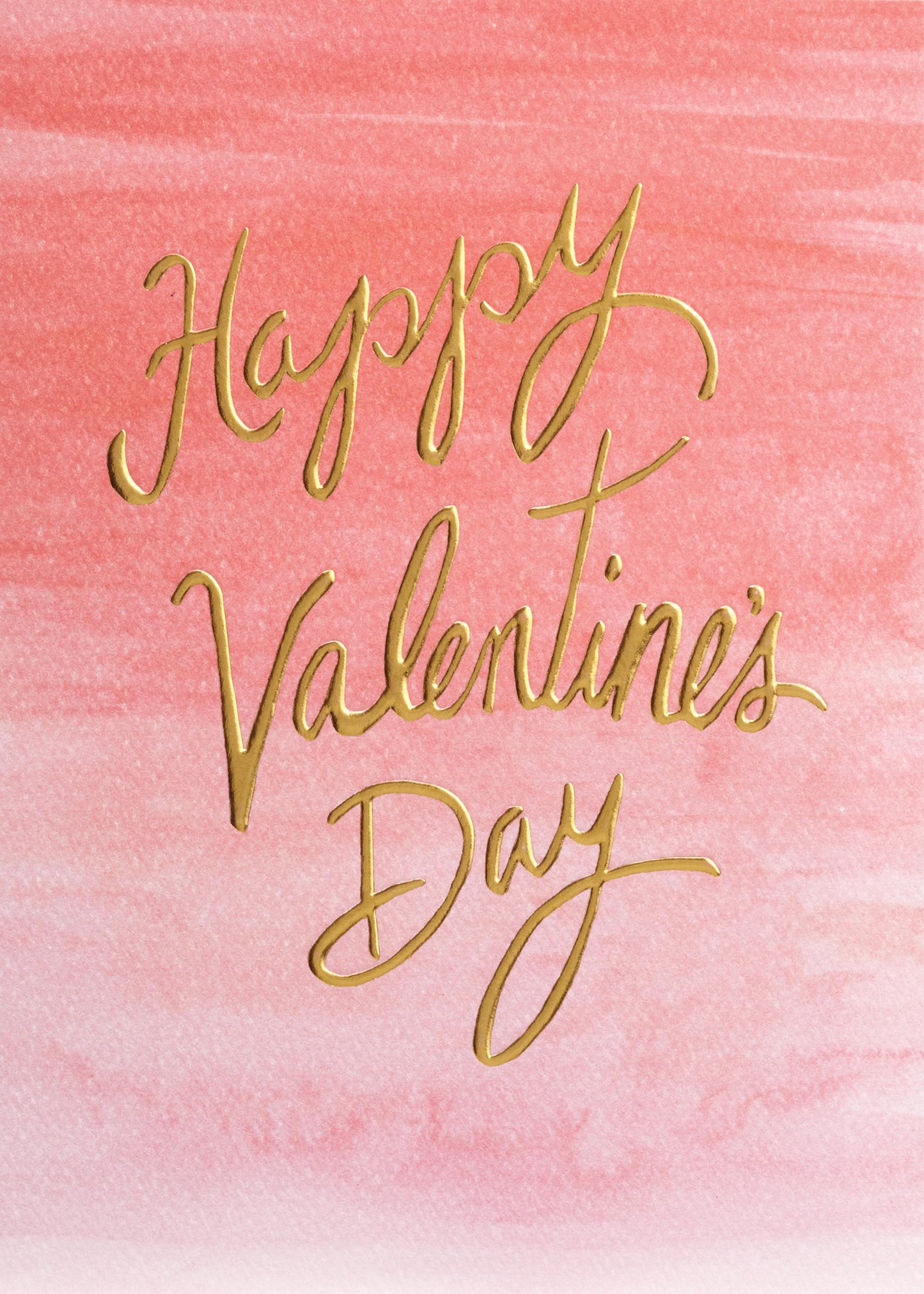 Watercolor Valentine's Day Greeting Card