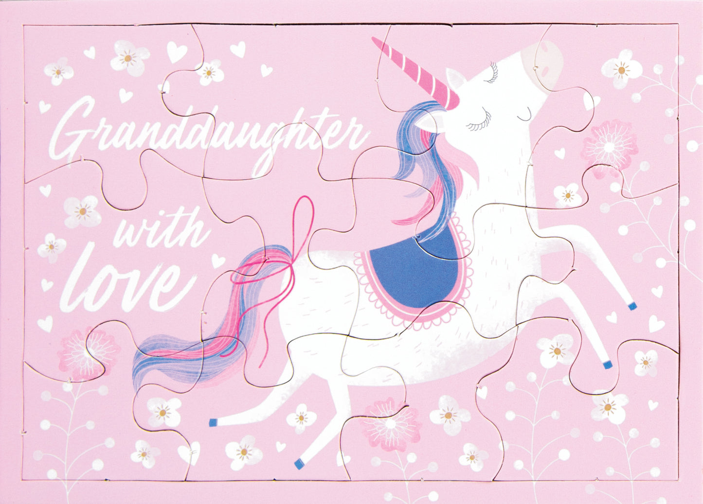 Unicorn Granddaughter Greeting Card