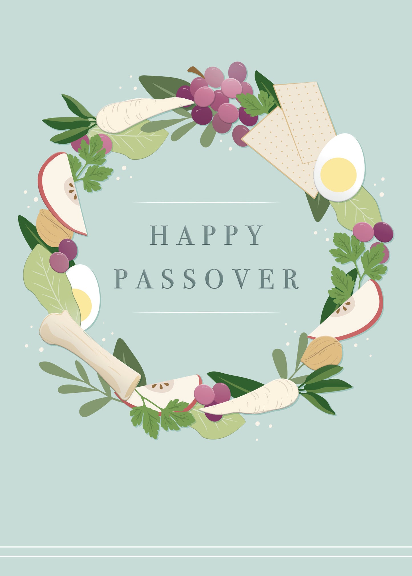 Passover Wreath Greeting Card