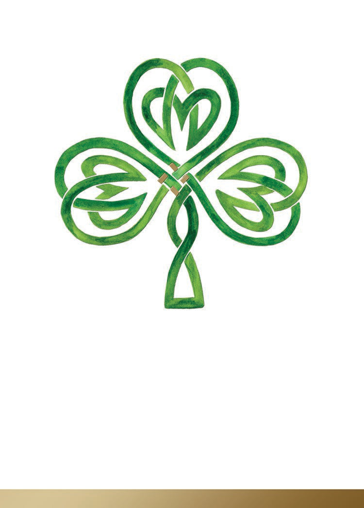 Celtic Shamrock Greeting Card