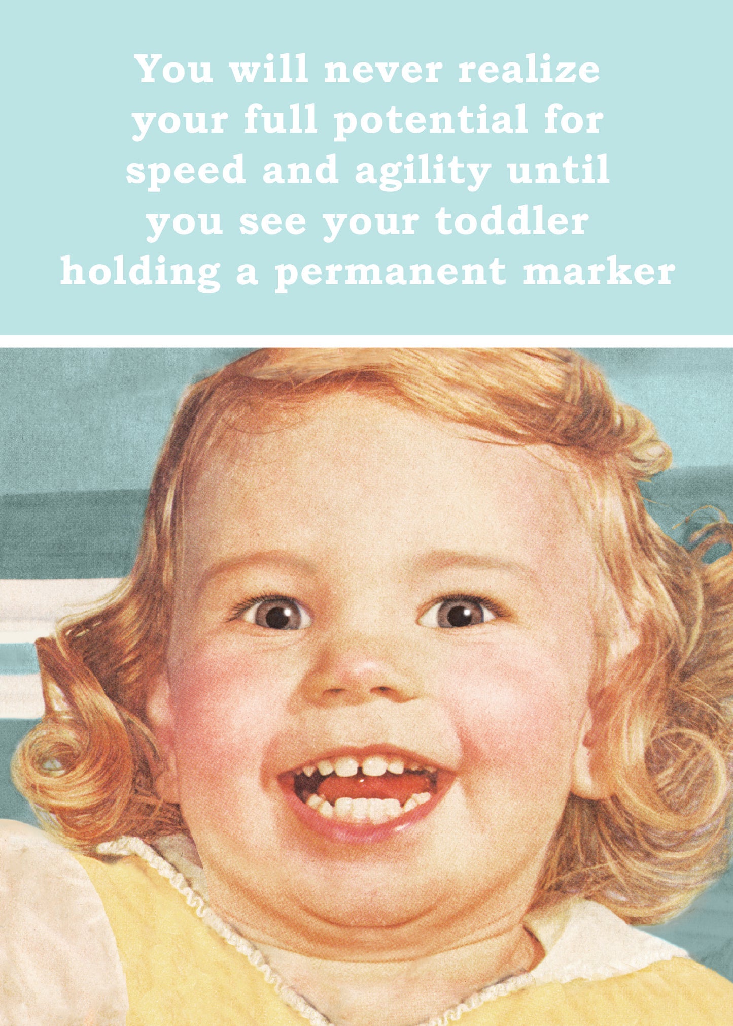 Sharpie Speed and Agility Greeting Card