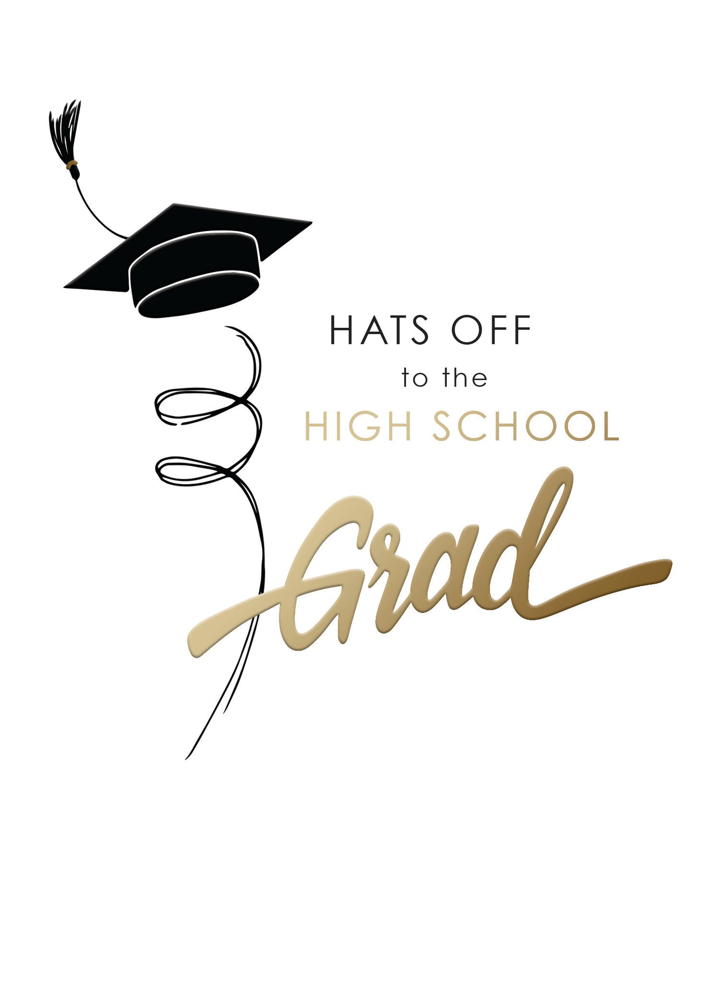 Hats Off to the Grad Greeting Card