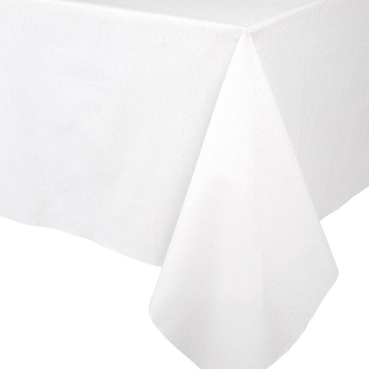 Paper Linen Solid Table Cover in White - 1 Each
