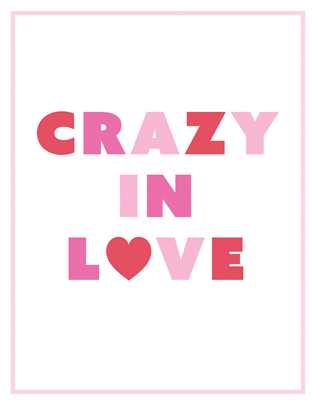 Crazy in Love Greeting Card
