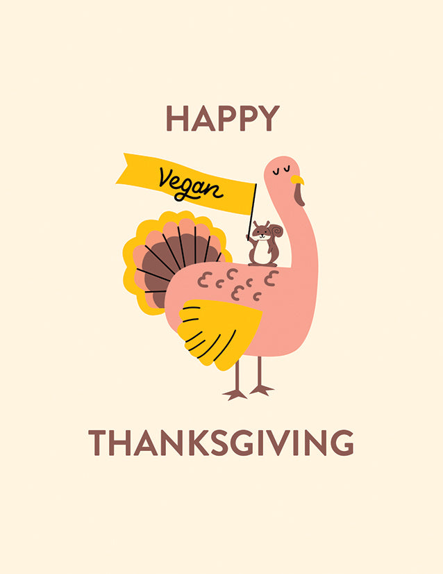 Vegan Thanksgiving Greeting Card