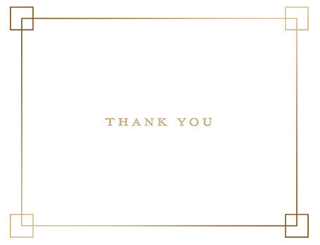 Thank You Squares Boxed Note Cards
