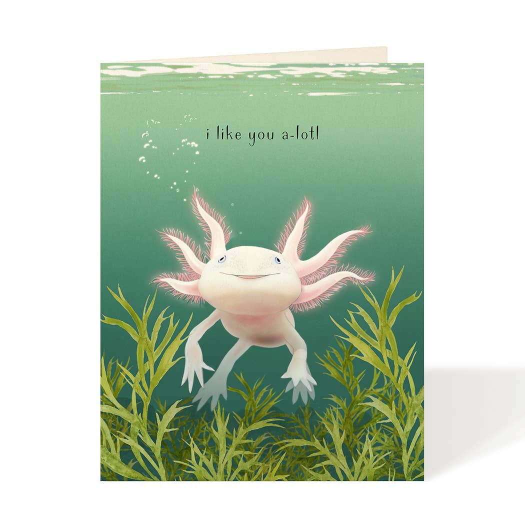 Axolotl - Love & Friendship Card