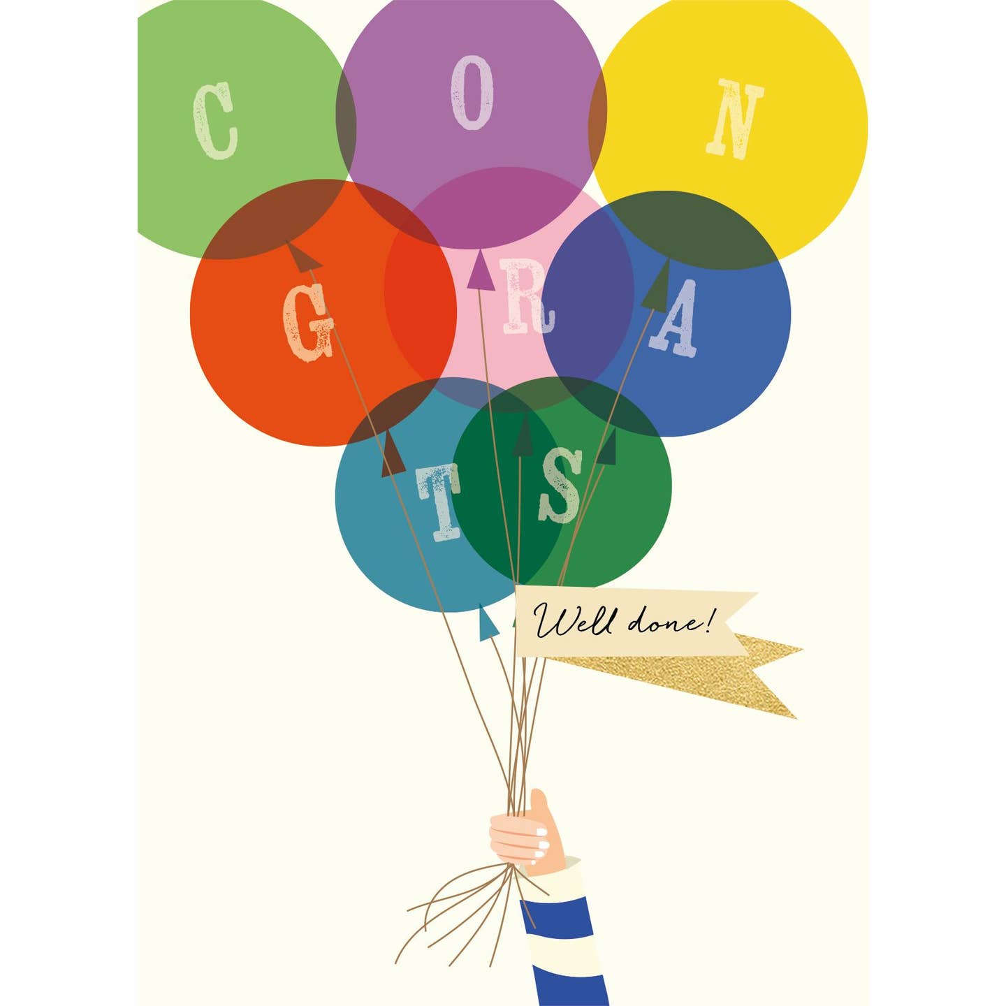 Congratulations Greeting Card Balloons