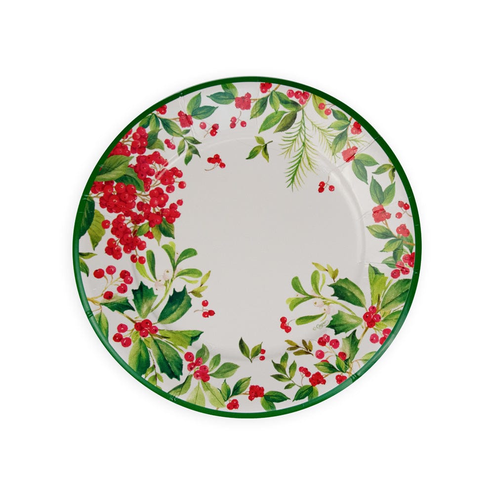 Holly Chintz White Dinner Plates - 8 Per Package
