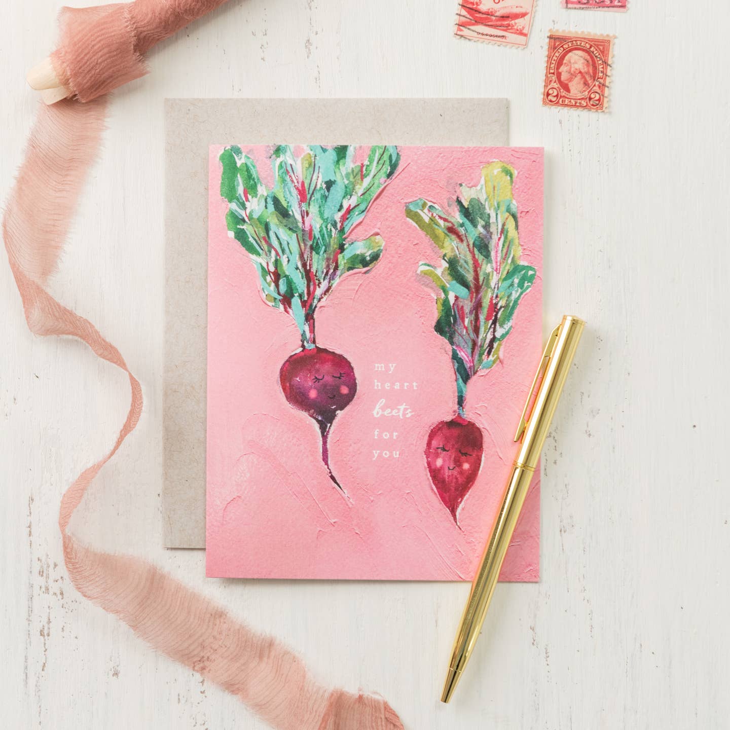 My Heart Beets For You Greeting Card
