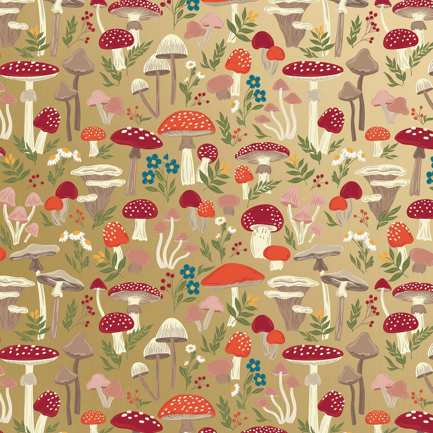 Mushroom Forest Wrapping Paper