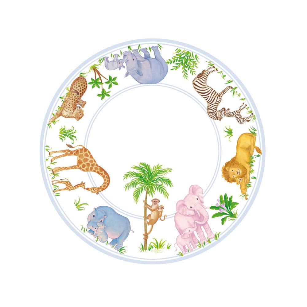 Safari Baby Salad & Dessert Plates