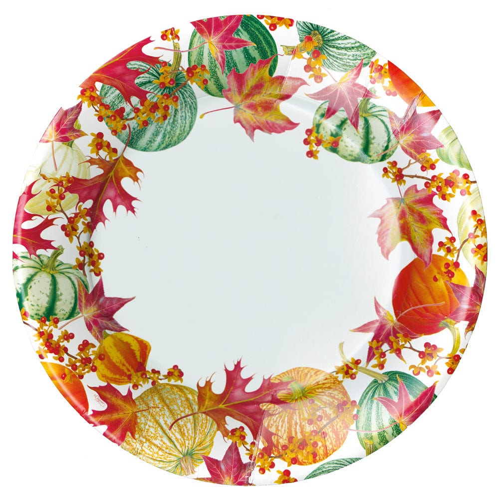 Gourds And Leaves Paper Dinner Plates