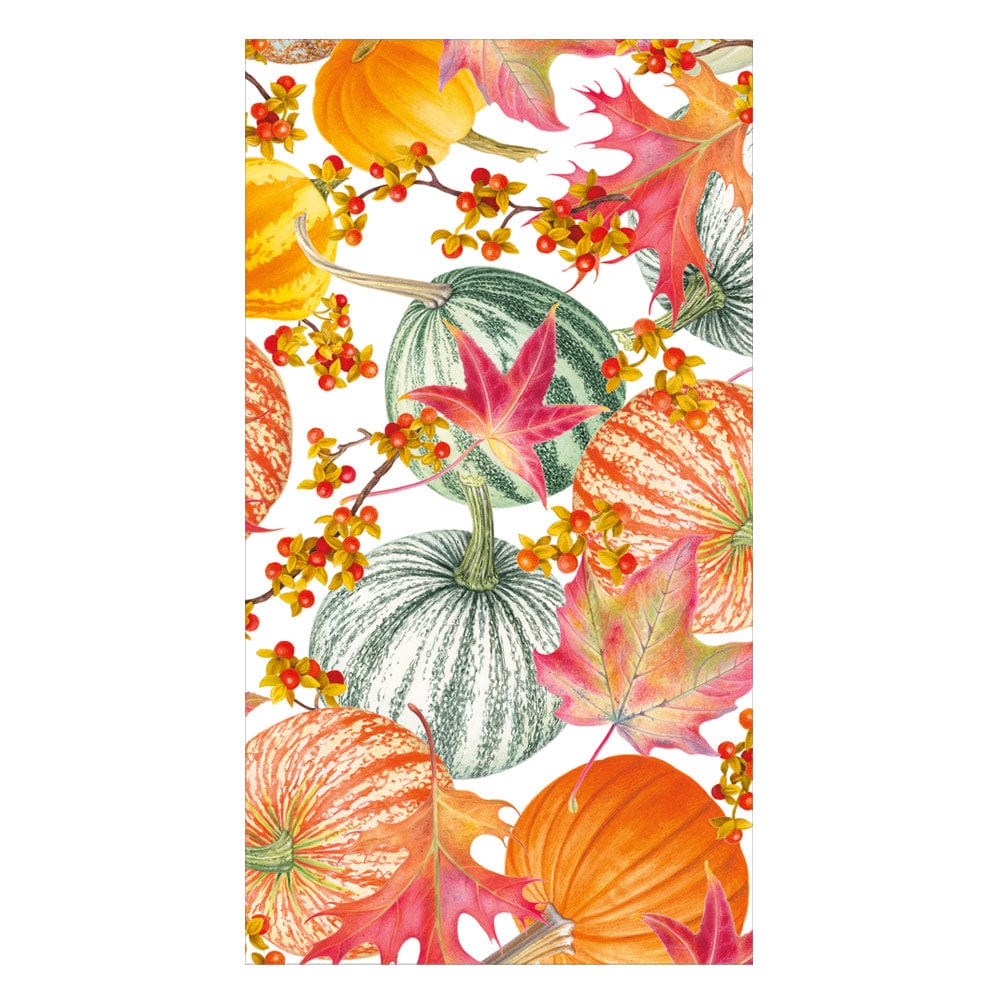 Gourds and Leaves Recycled Guest Towels - includes 15 Guest Towels
