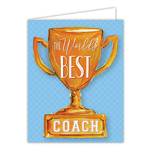 The World's Best Coach Loving Cup Greeting Card