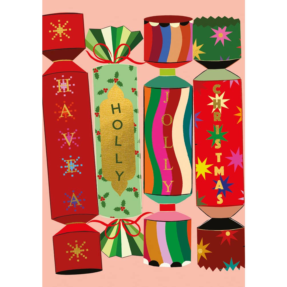 Christmas Greeting Card Xmas Crackers