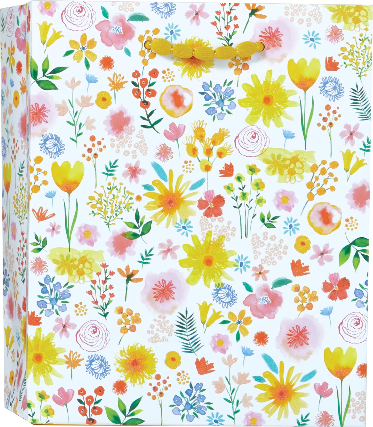 Floral Splash Medium Tote Bag