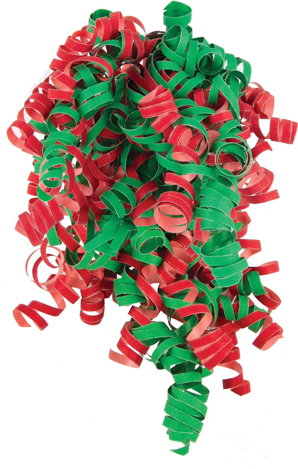Red & Green Glitter Curly Bow