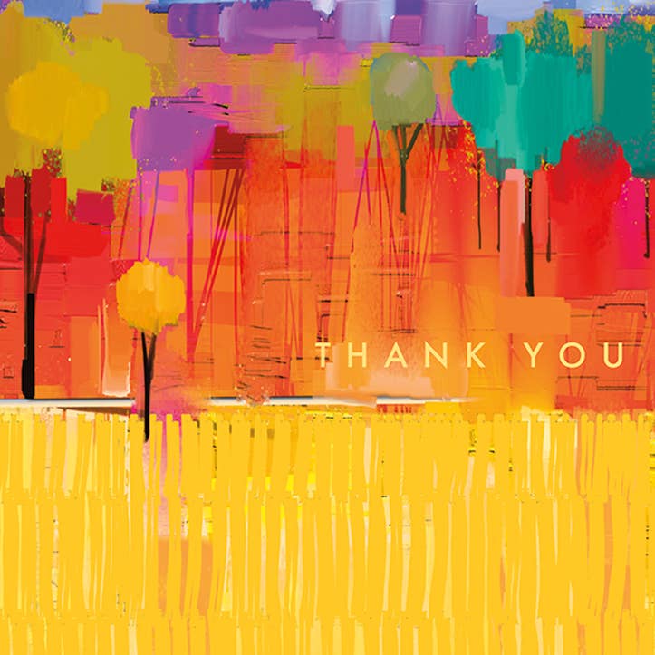 Edge of Woods Thank You Greeting Card 4.5 X 6.25"