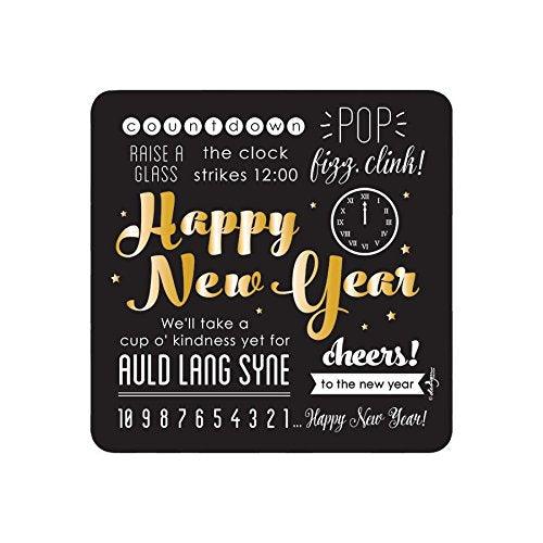New Years Expressions Dessert Plates