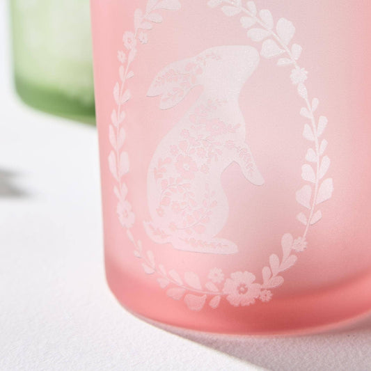Floral Bunny Candleholders