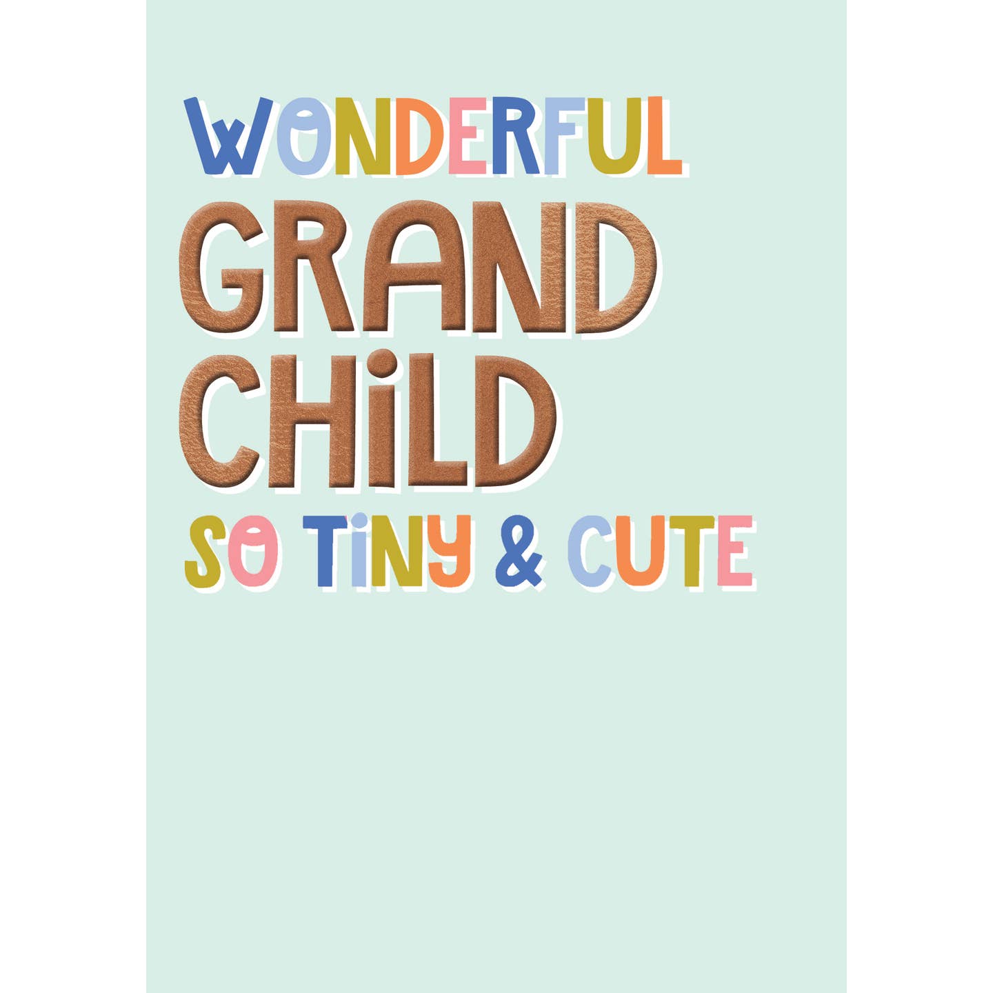 New Baby Grandchild Greeting Card Paper Rose