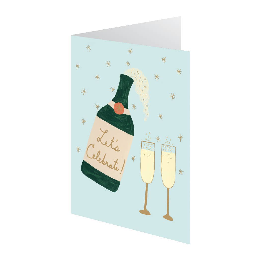 Champagne Celebration Petite Card Single