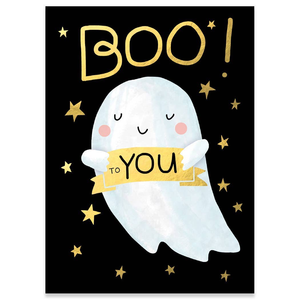 Boo To You Halloween Greeting Card 4.5 X 6.25"