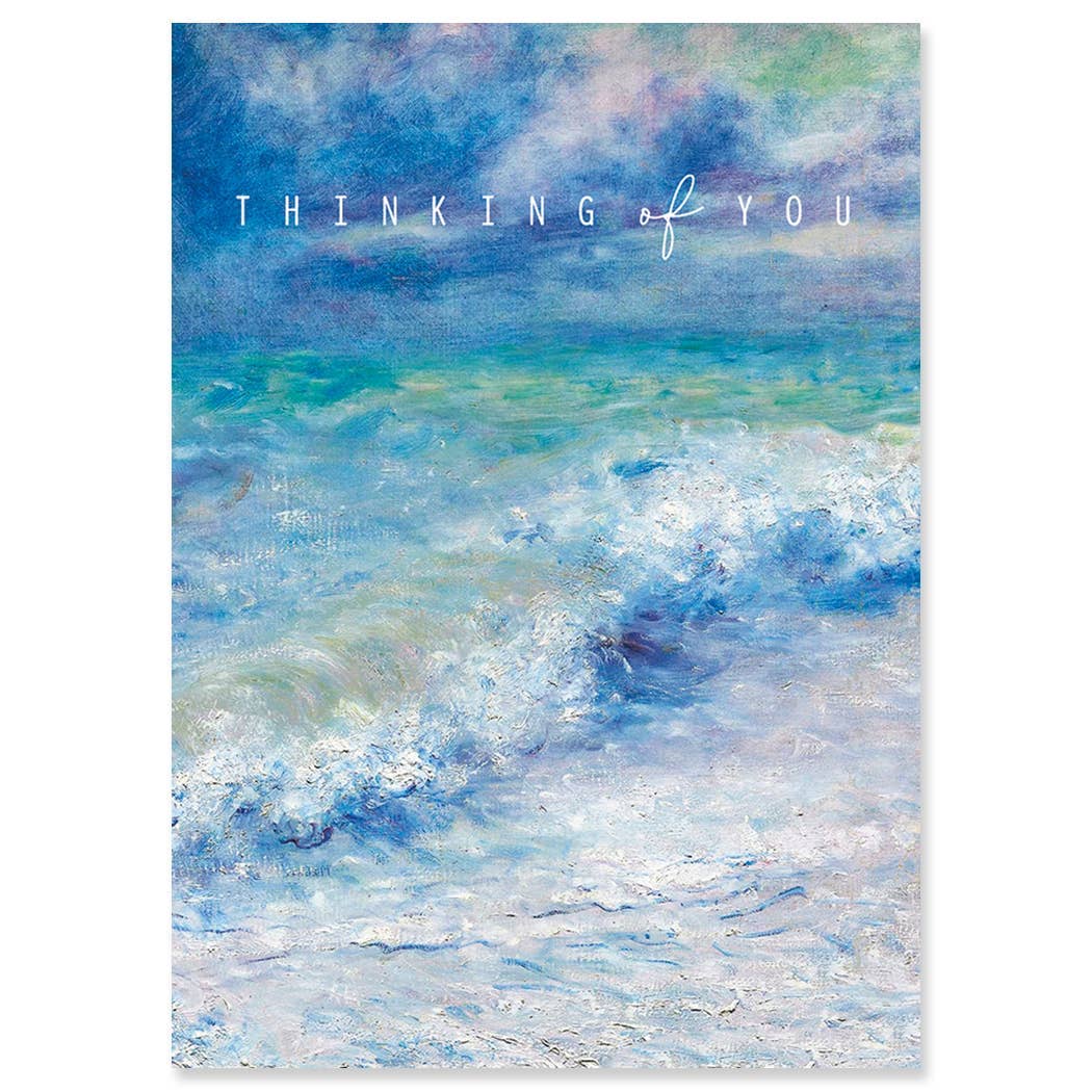 Renoir Seascape Sympathy Greeting Card