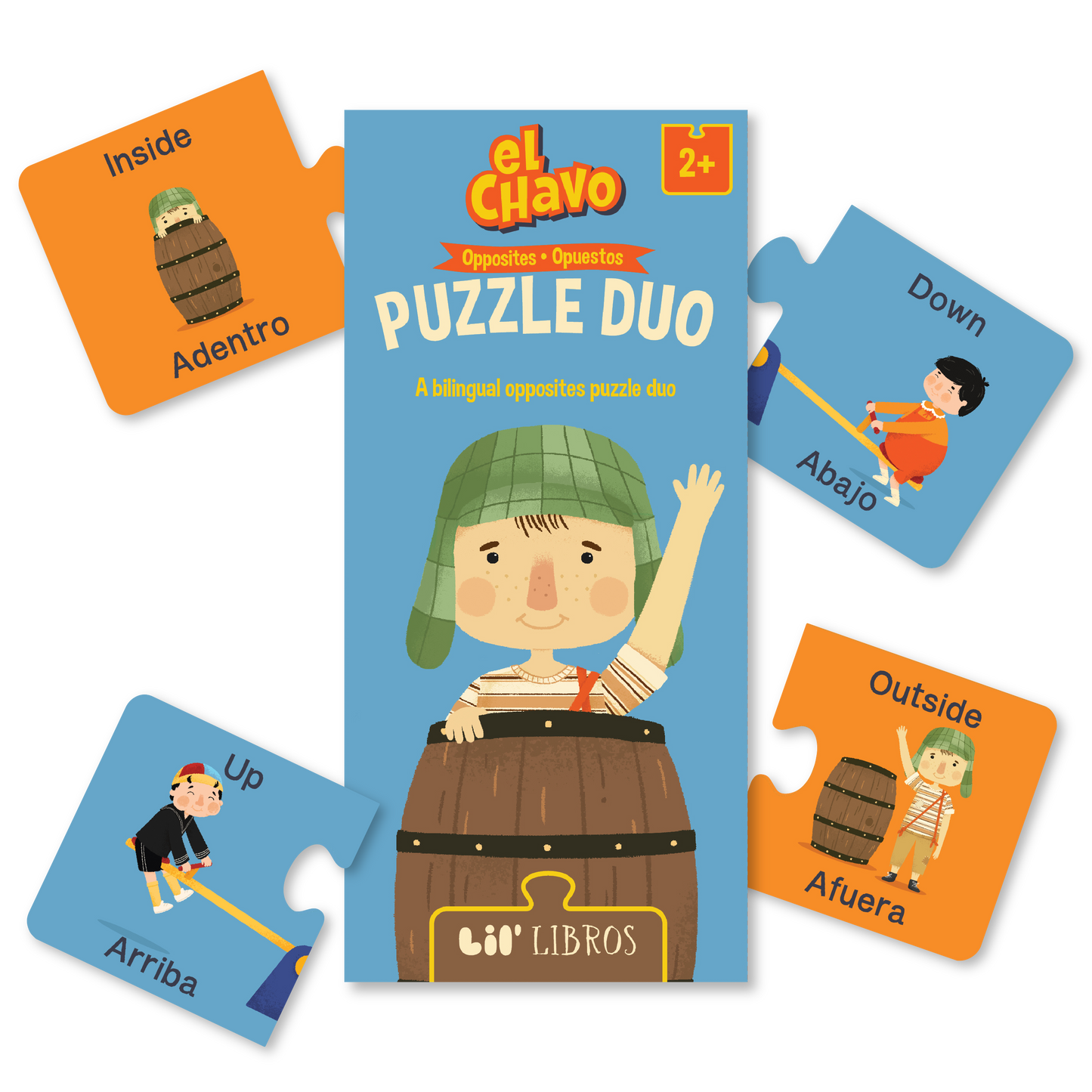 El Chavo: Opposites / Opuestos Puzzle Duo