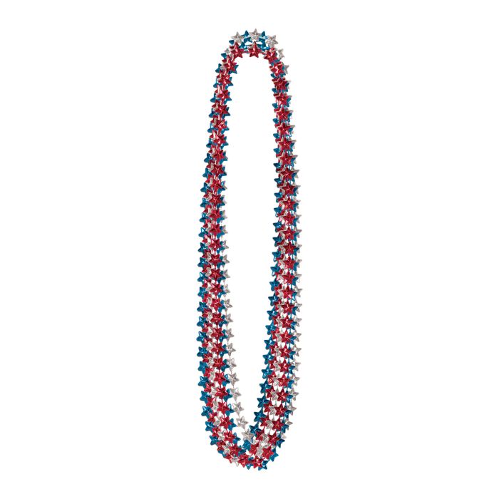 Red, white and blue Star Beads