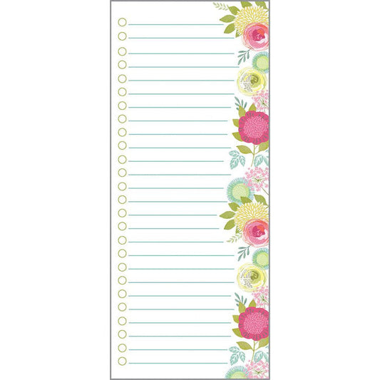 Blossoms & Blooms -List Pad