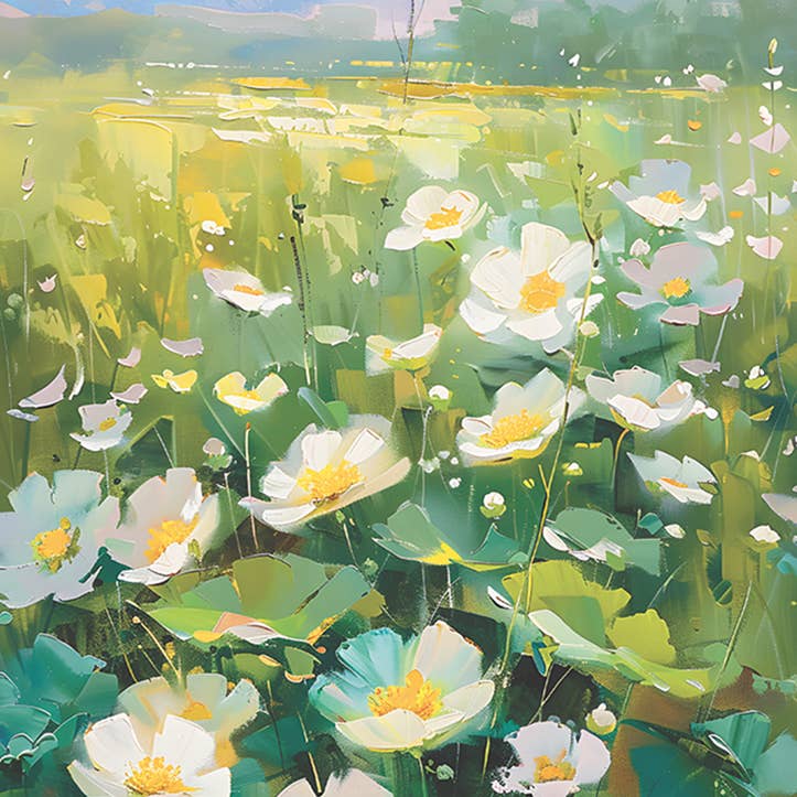August Field Sympathy Greeting Card