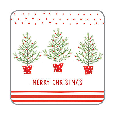 Polka Dot Tree Coasters