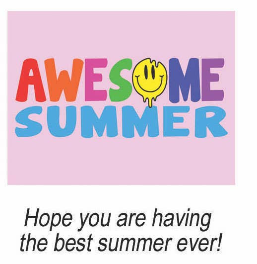 Awesome Summer Greeting Card