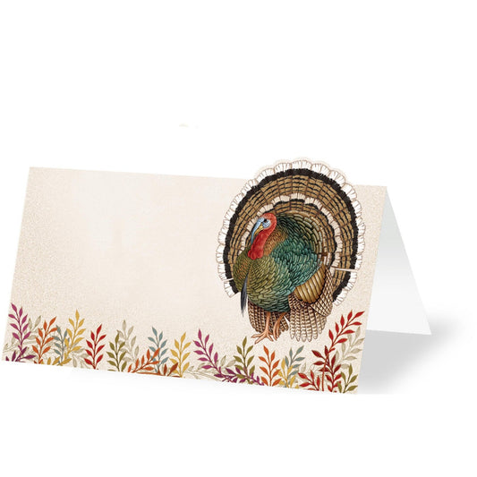 Foliage and Feathers Place Card