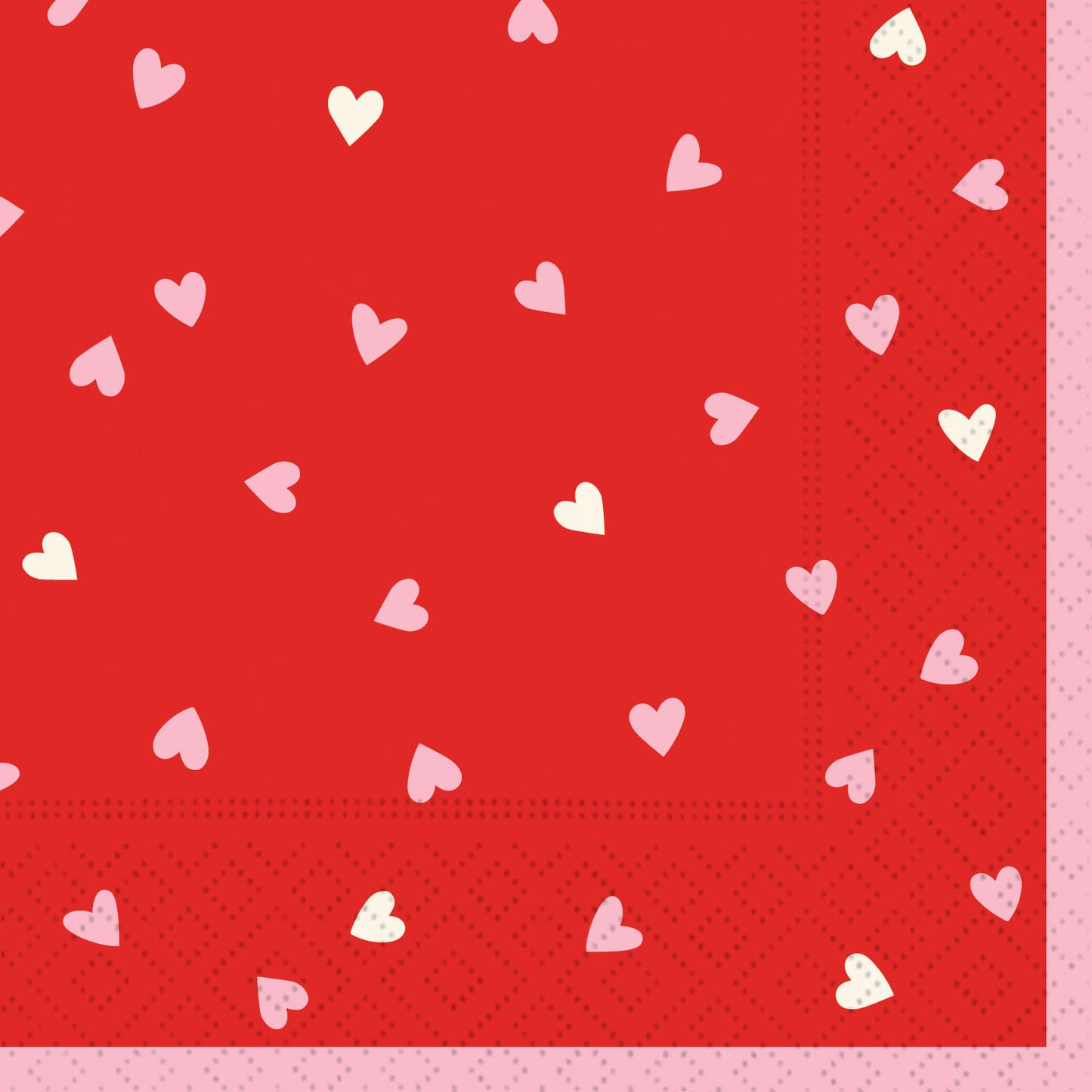 Swiss Hearts Beverage Napkin