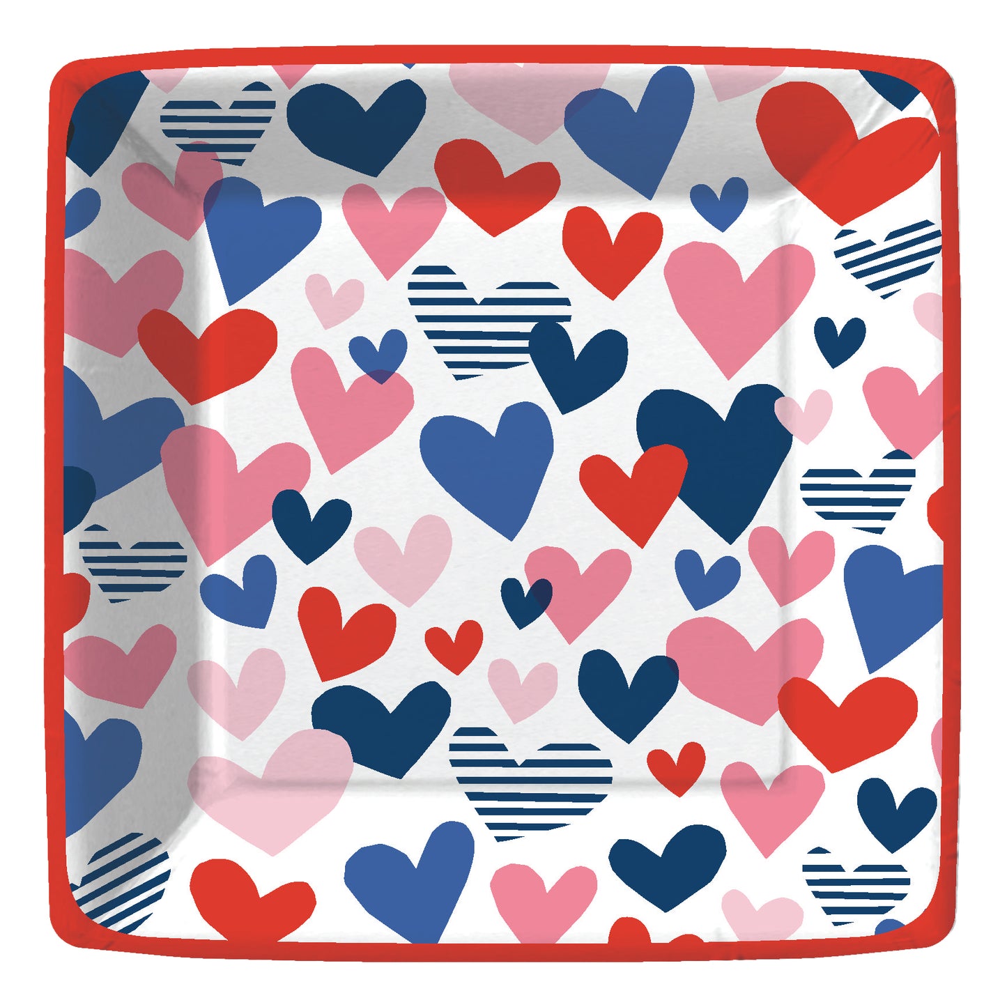 Graphic Love Paper Dinner Plate