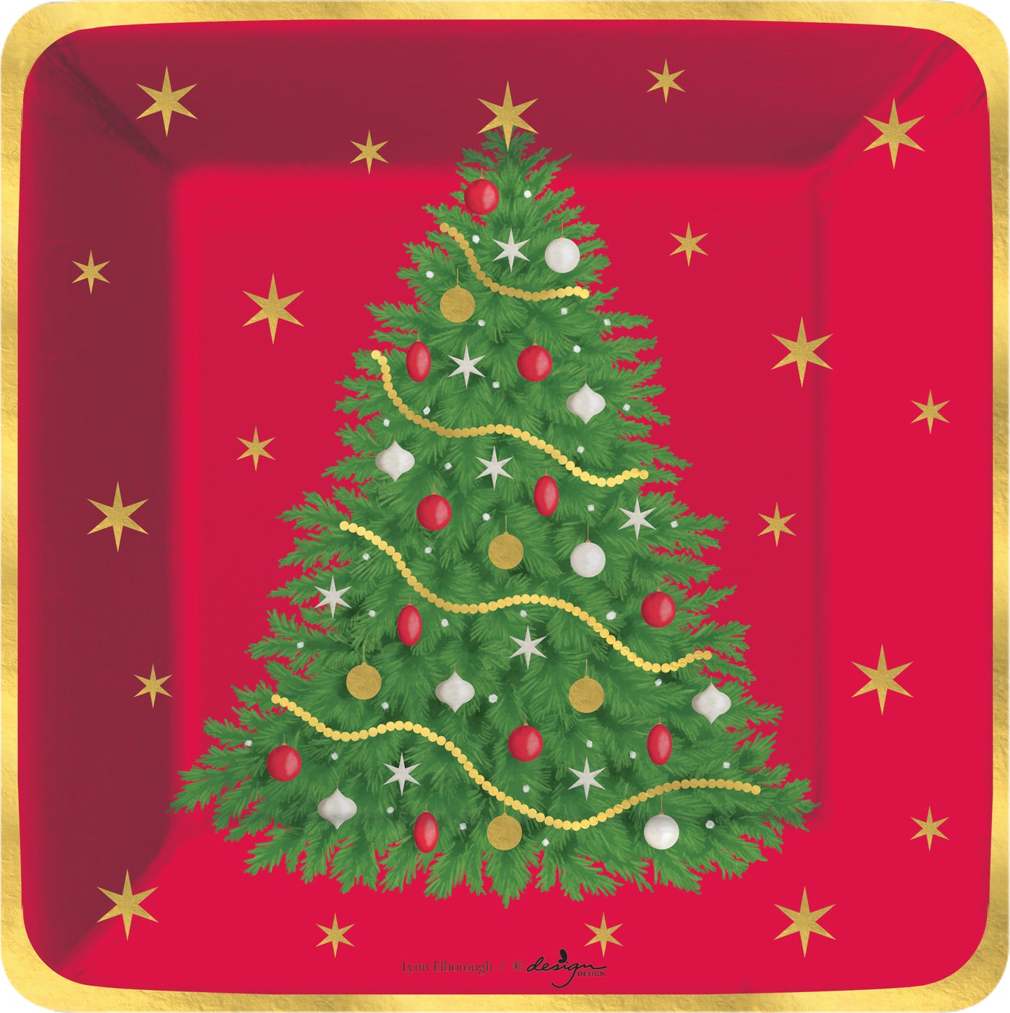 Holiday Splendor Paper Dessert Plate